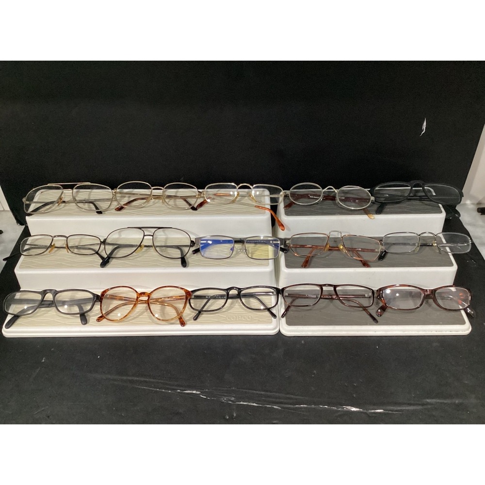 Lot of 15 pcs - Assorted Reading Glasses, Different Brands, Colors, Strength